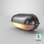 Oval Eyelid Bulkhead Light Switched on