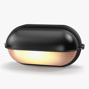 Oval Eyelid Bulkhead Light Switched on