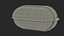 Oval Eyelid Bulkhead Light Switched on