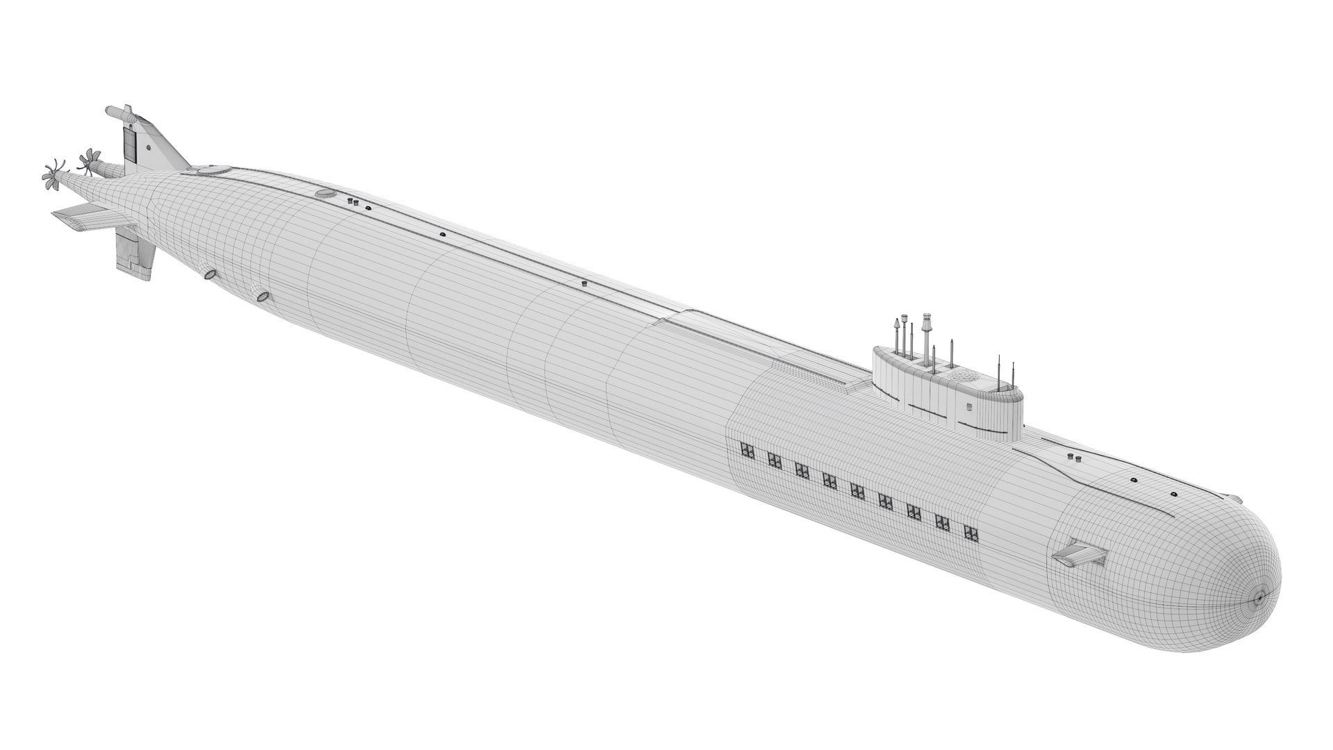 3D K-329 Belgorod Nuclear Powered Submarine - TurboSquid 2061643