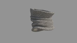 3D Scarf - High Neck Collar model