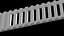 Modèle 3D moderne de grille d'aération décorative pour la visualisation intérieure224