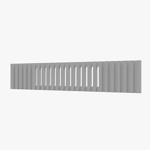 Modern Decorative Vent Cover 3D Model for Interior Visualization224 3D model