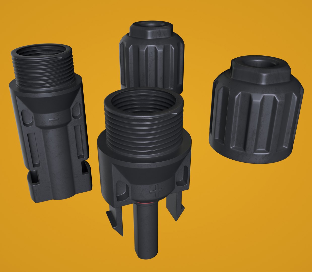 MC4 Solar Panel Connectors model https://p.turbosquid.com/ts-thumb/Lj/4C7oHT/KM/mc4octane3/jpg/1683801611/1920x1080/fit_q87/2901c7ad613acfc769ff01560dd9b6f79faf92a5/mc4octane3.jpg