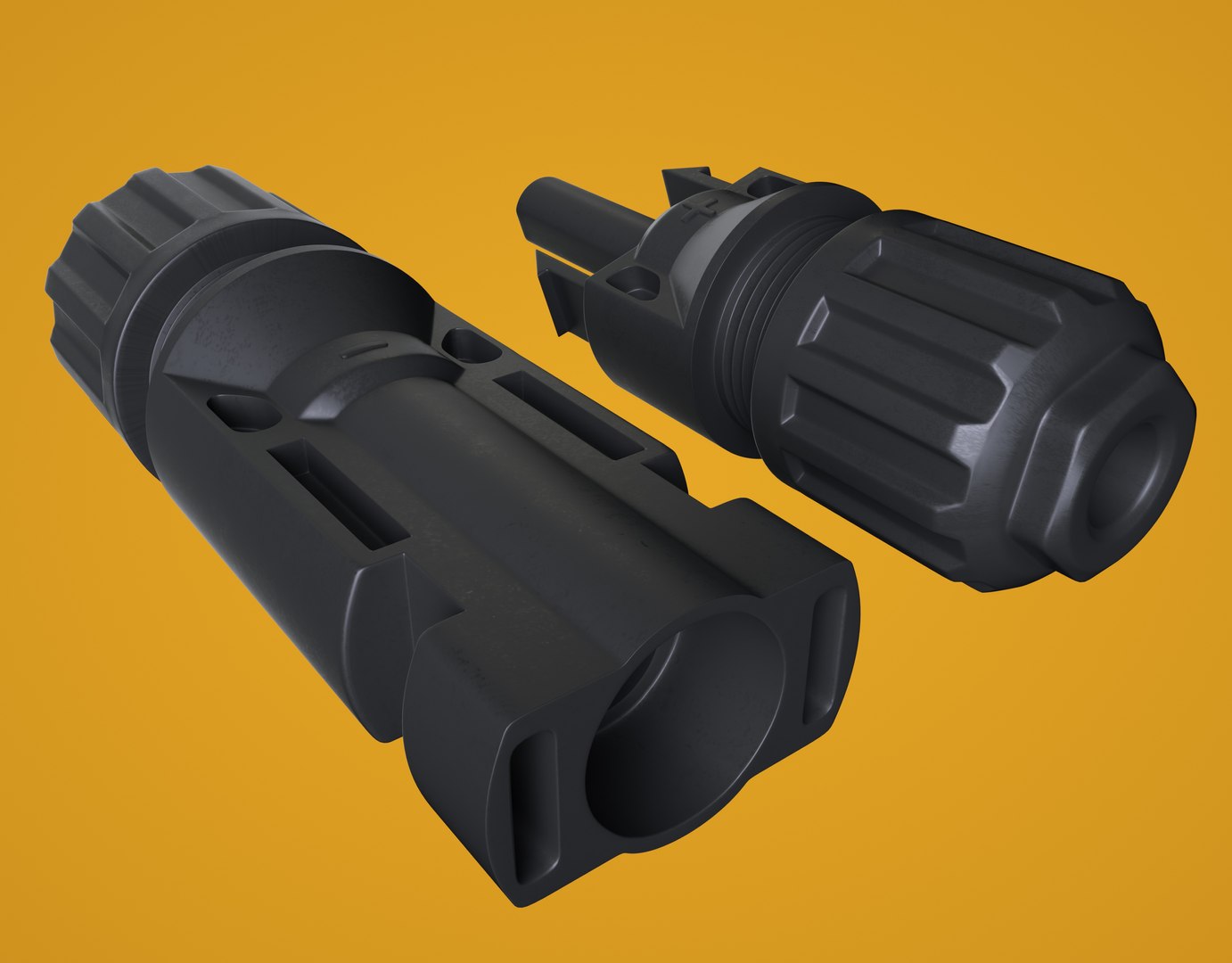 MC4 Solar Panel Connectors model https://p.turbosquid.com/ts-thumb/Lj/4C7oHT/o0/mc4octane6/jpg/1683801614/1920x1080/fit_q87/0df079e44ed79c7d4c67c911bbde465e8b2fb7bd/mc4octane6.jpg