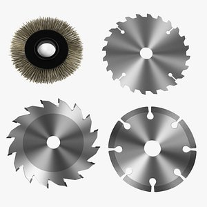 3d model of machine discs