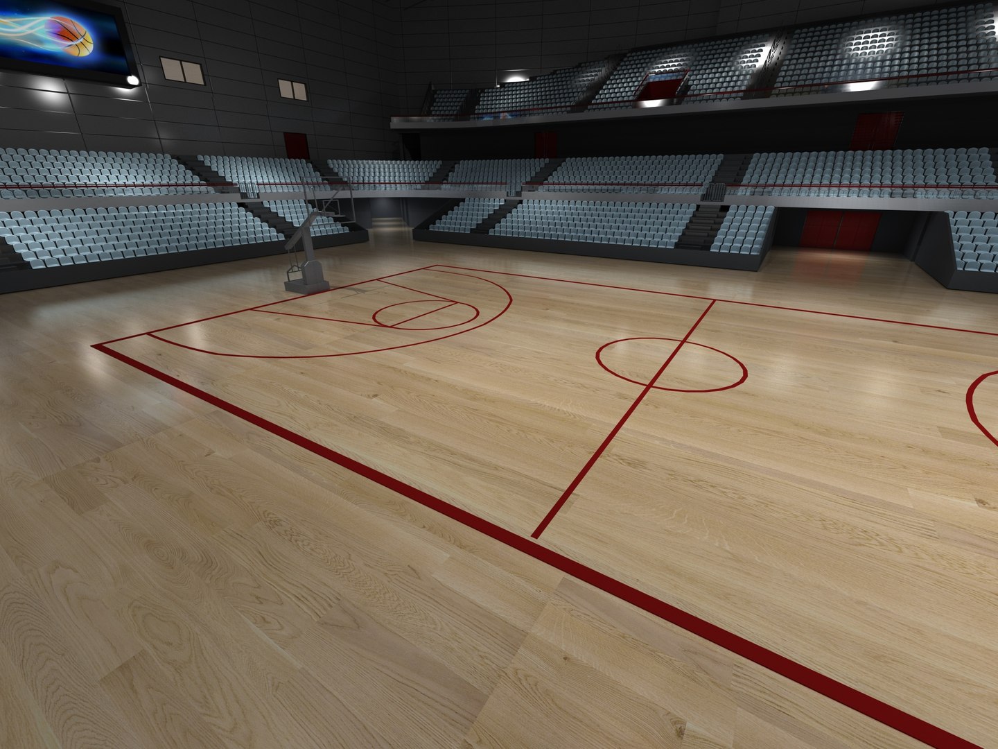 3D Model Basketball Arena 1 - TurboSquid 2102558