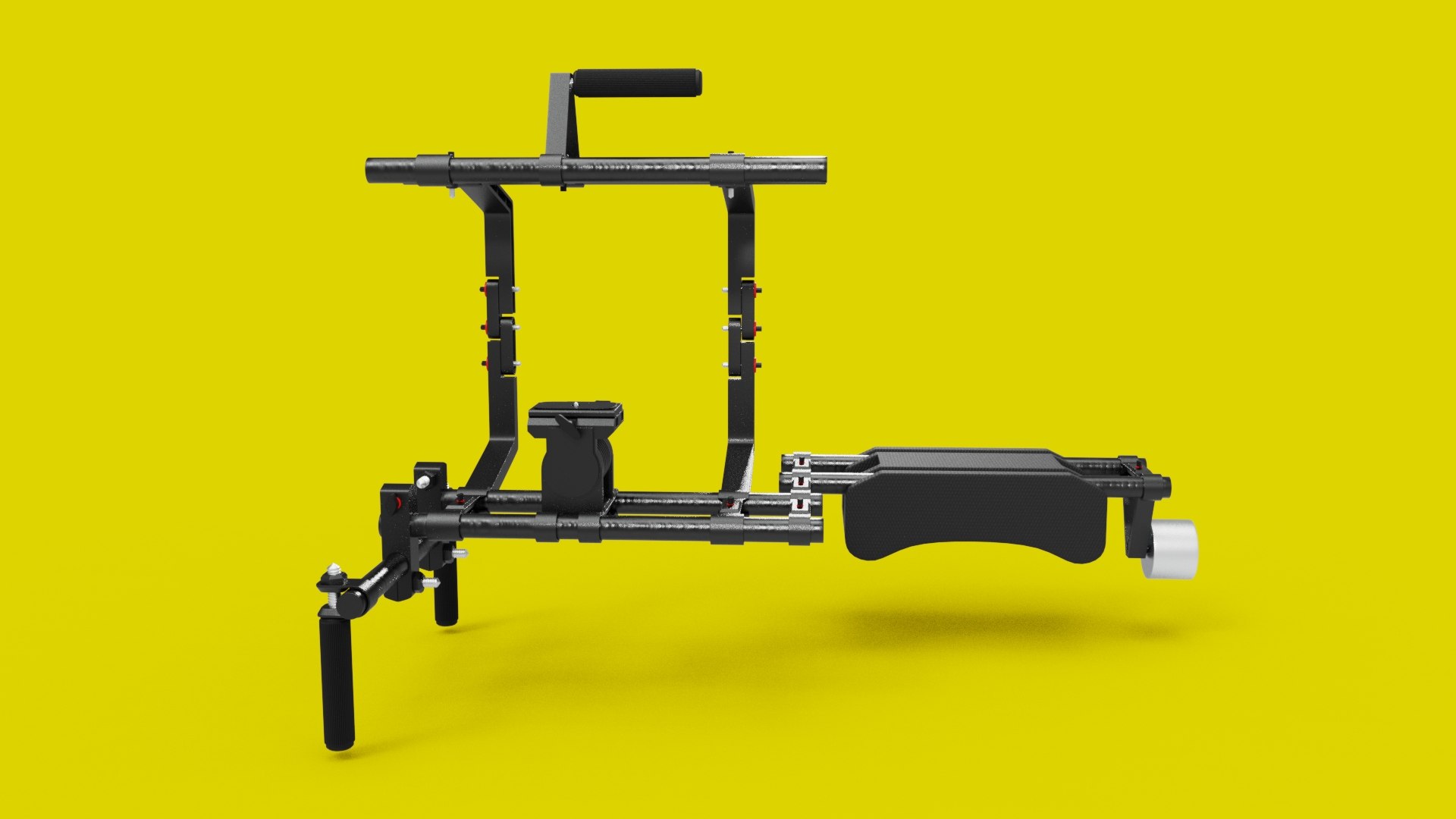 3D Camera Shoulder Rig - TurboSquid 1859744