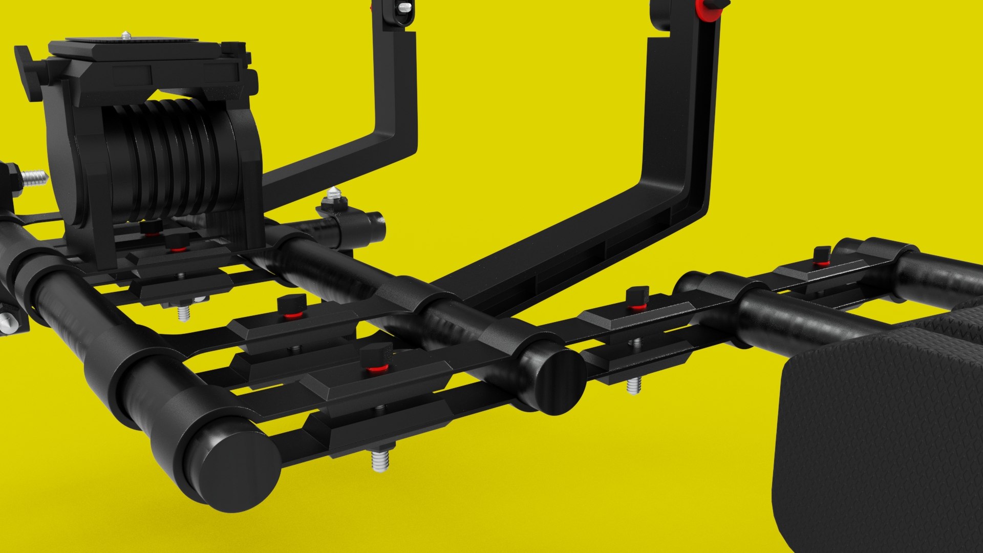 3D Camera Shoulder Rig - TurboSquid 1859744