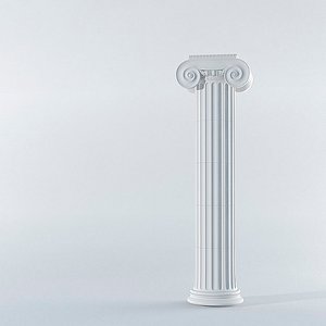 classic ionic column 3d model
