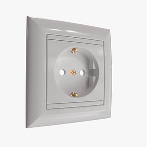 3d model of power socket