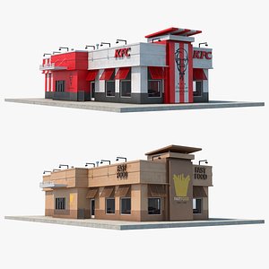 3D fast food restaurants