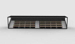Tribunes 02 3D model model