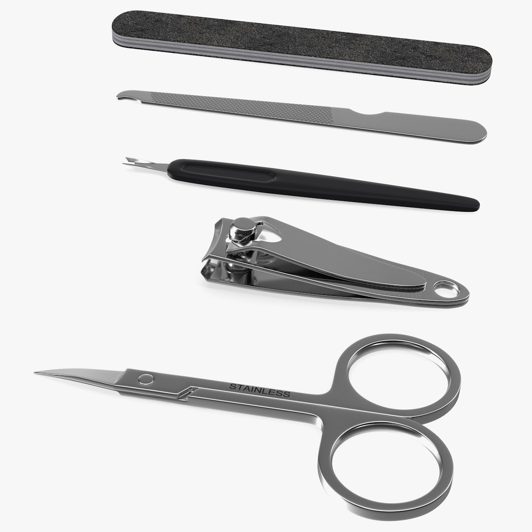 Nail Manicure Kit 3D model preview