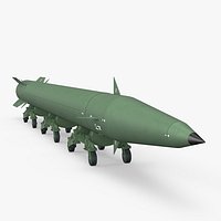 Military Ballistic Missile on Transporter