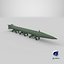 Military Ballistic Missile on Transporter