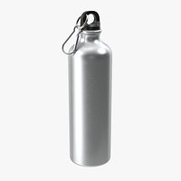 Aluminum Sport Water Bottle with Carabiner