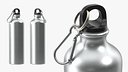 Aluminum Sport Water Bottle with Carabiner