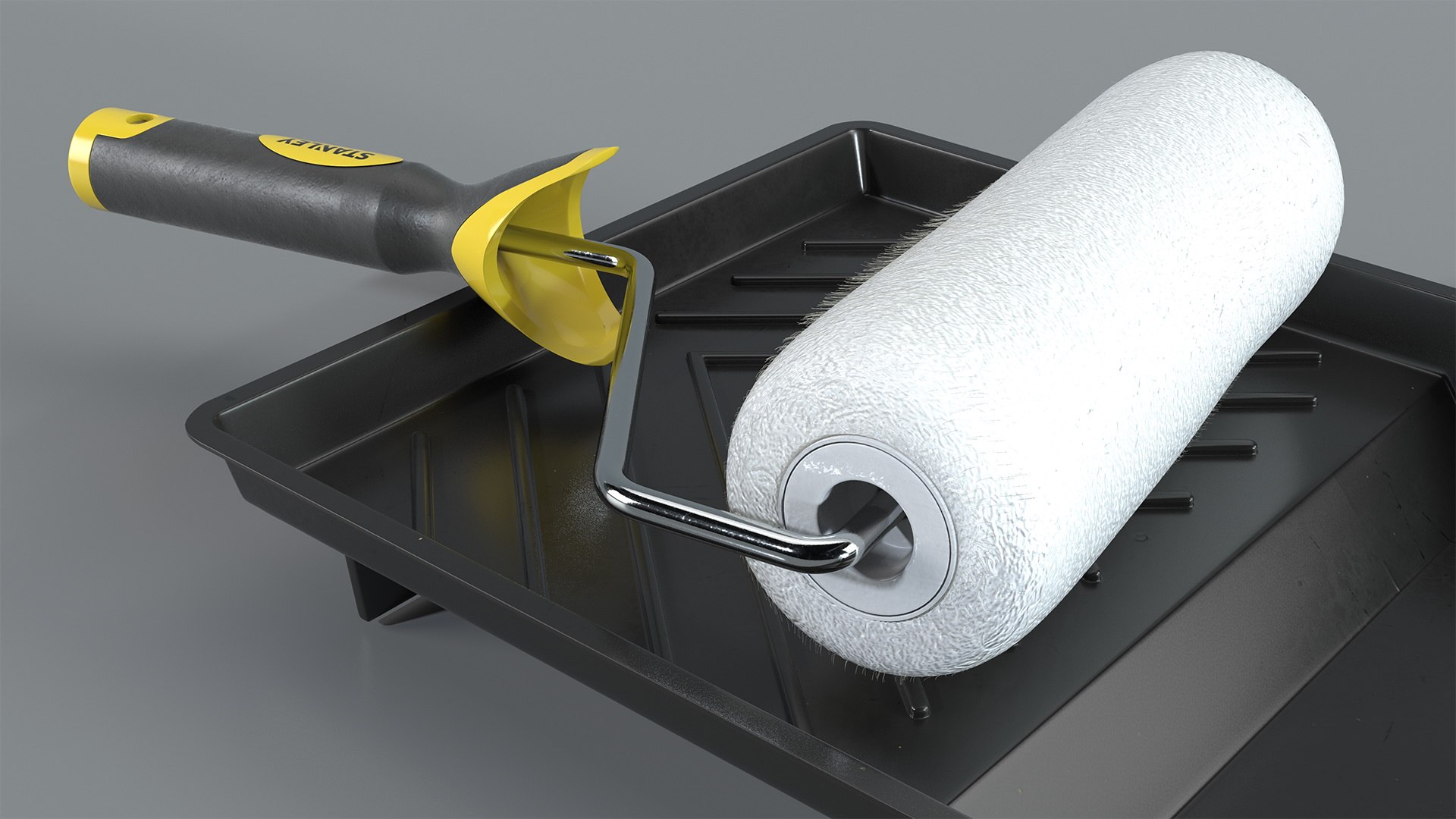 Stanley Paint Roller Kit 3D Model TurboSquid 1496337