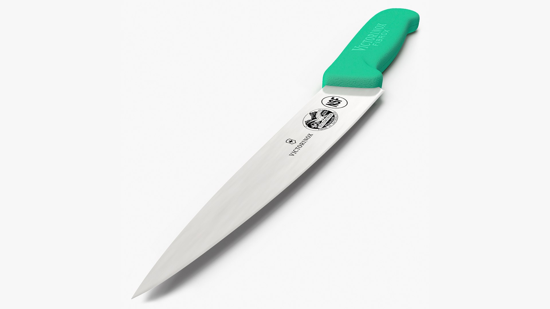 Victorinox Kitchen Utility Knife Rubber Green 3D model preview