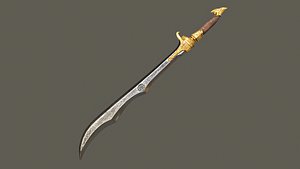 Assassins Creed Mirage Sword Low-poly