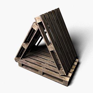 wood euro-pallete 3d model