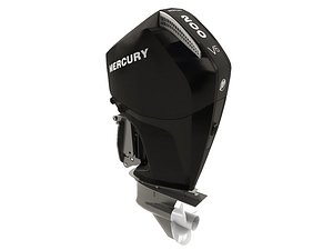 Mercury V6 200 HP FourStroke 3D