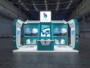 exhibition stand 6x3m model