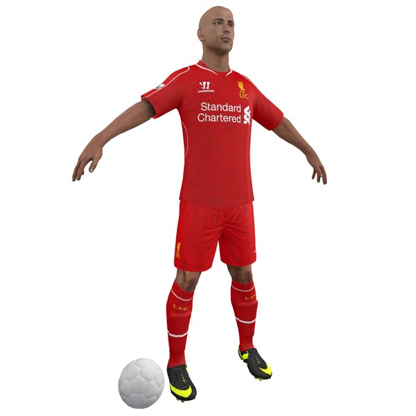 soccer player 3d max