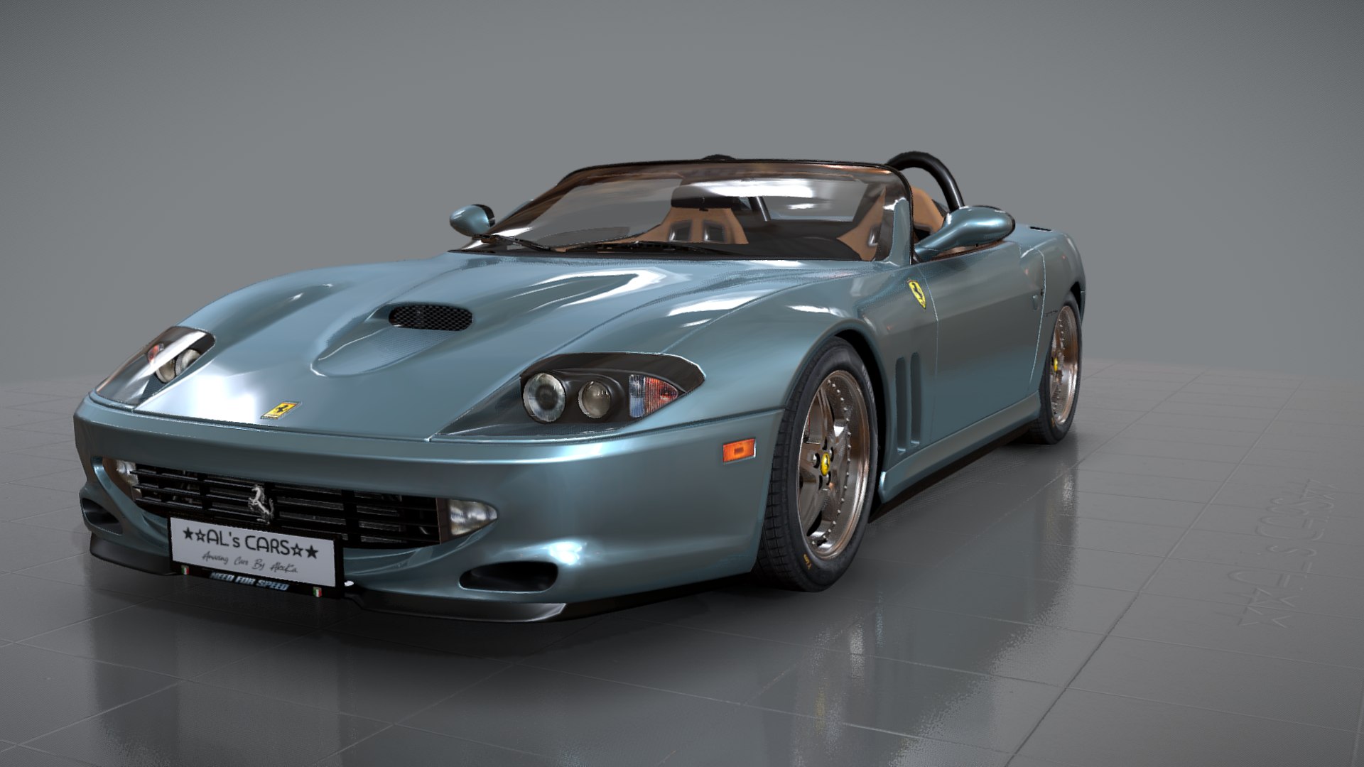 modelo 3d Ferrari 550 Barchetta 2000 Azzurro Hyperion - TurboSquid 2105372