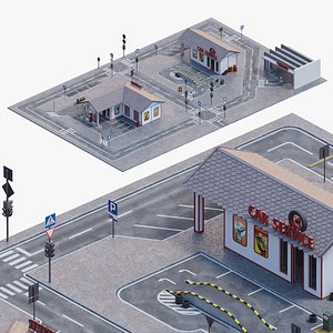 modèle 3D de Kit de construction des rues de la ville - TurboSquid 1050457
