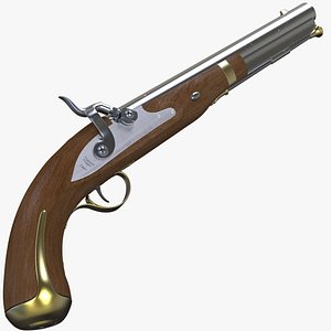 antique harpers ferry gun 3D model