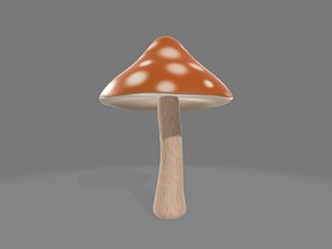 Magic mushroom 3D model