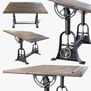 1910 AMERICAN TRESTLE DRAFTING TABLE