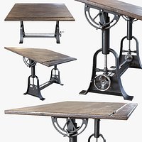 1910 AMERICAN TRESTLE DRAFTING TABLE