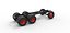 Chassis of Vintage GATR Racing Semi truck Scale 1 to 25