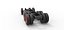 Chassis of Vintage GATR Racing Semi truck Scale 1 to 25