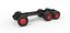 Chassis of Vintage GATR Racing Semi truck Scale 1 to 25