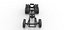Chassis of Vintage GATR Racing Semi truck Scale 1 to 25