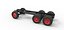 Chassis of Vintage GATR Racing Semi truck Scale 1 to 25