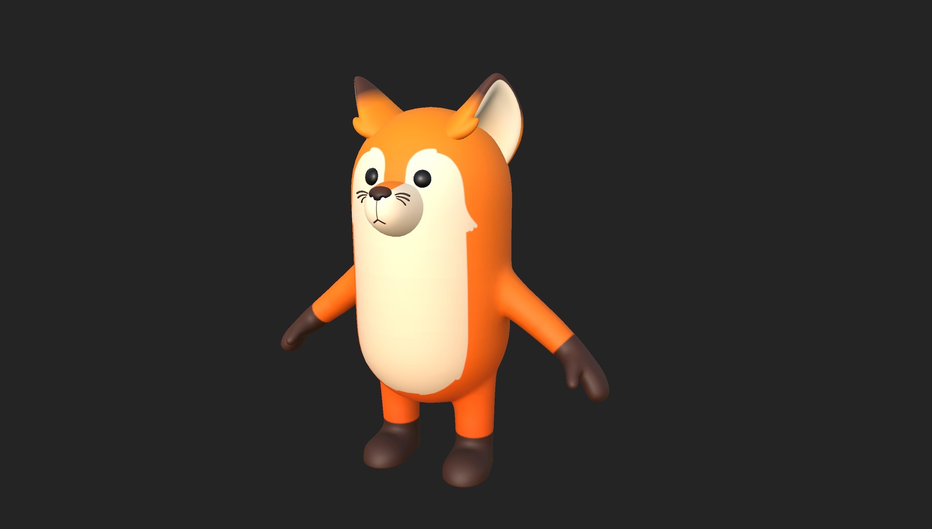 3D Fox Character - TurboSquid 2021188