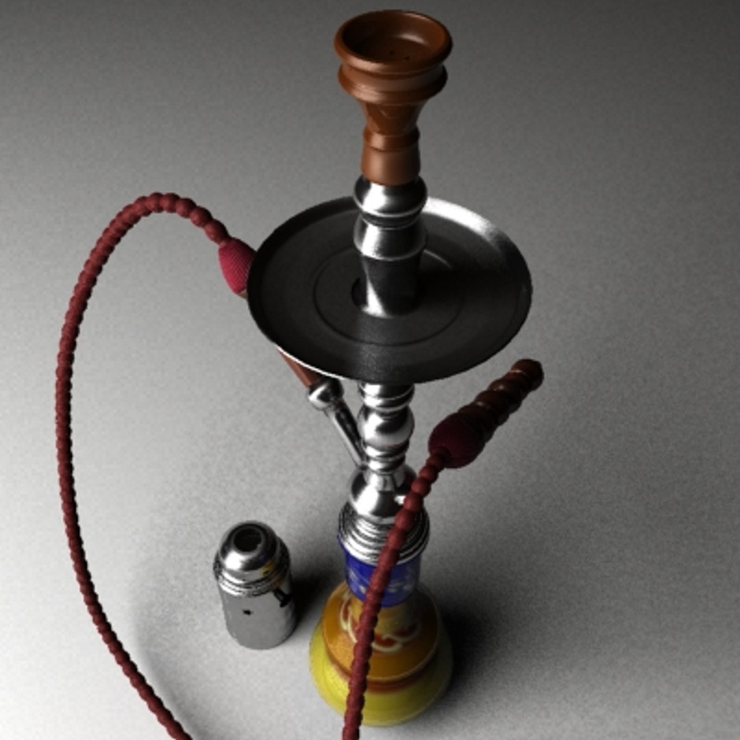 3ds max hookah water pipe