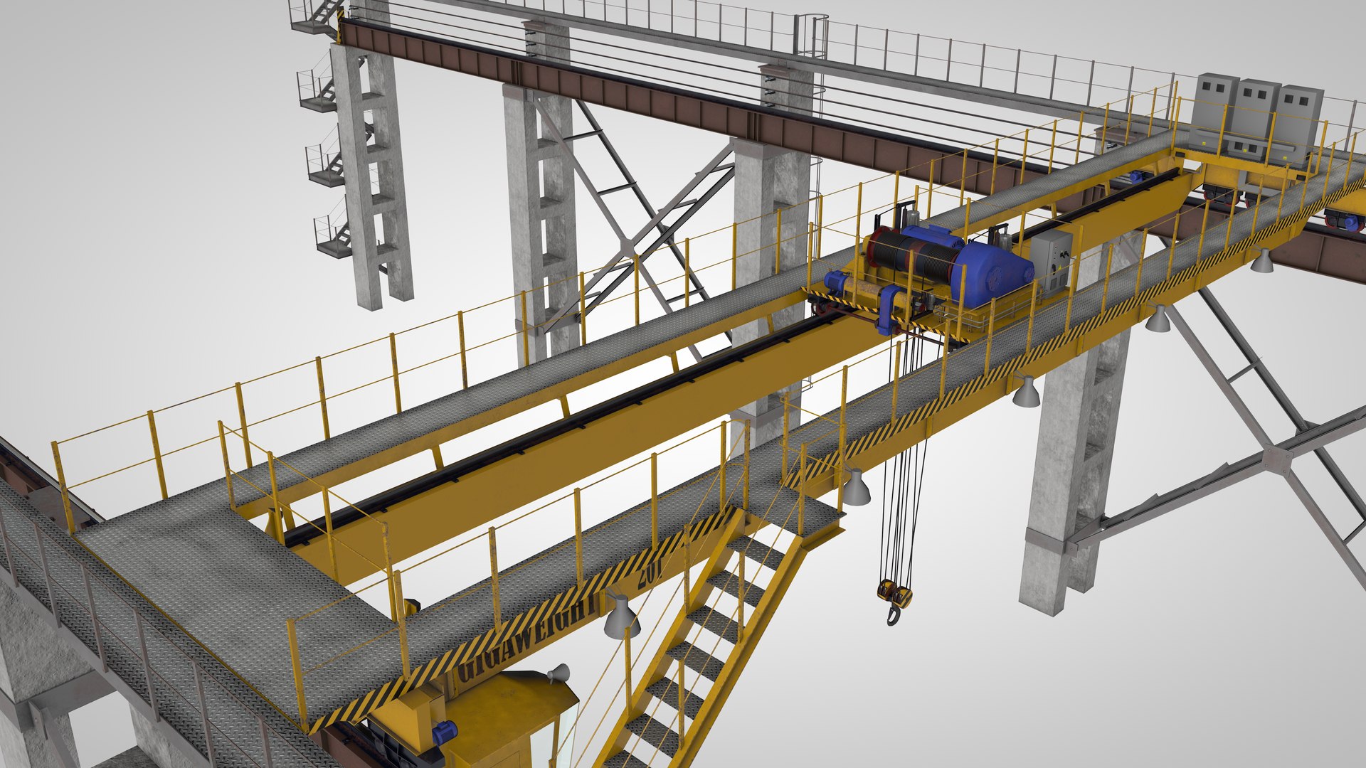Crane Overhead Model - TurboSquid 1679408