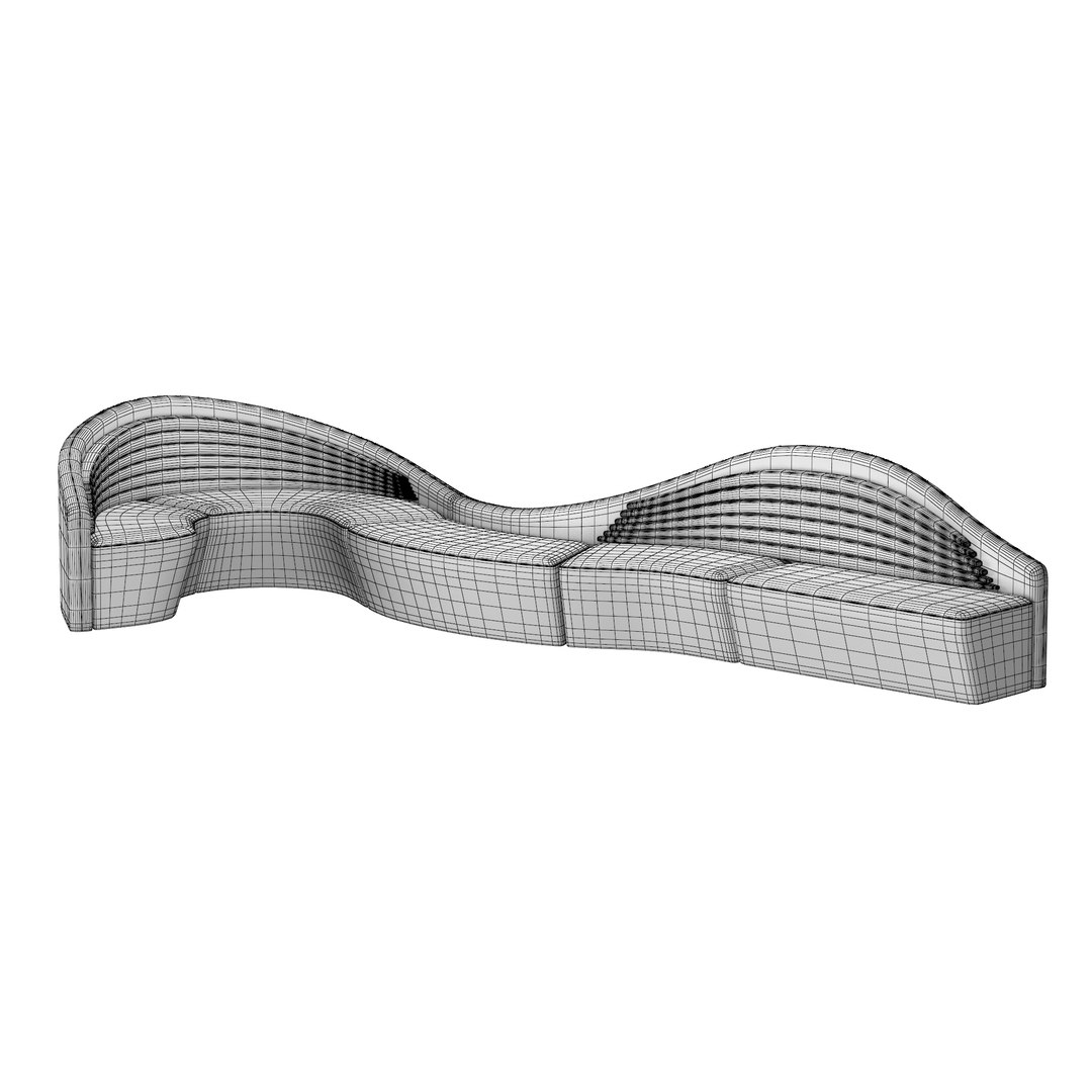 3D Model VIP Lounge Lobby Sofa L - TurboSquid 2118192