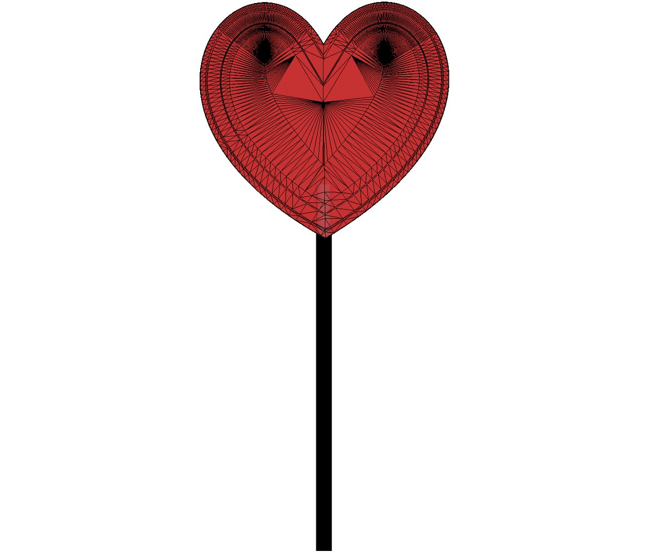 Heart Lollipop 3D Model - TurboSquid 1516174