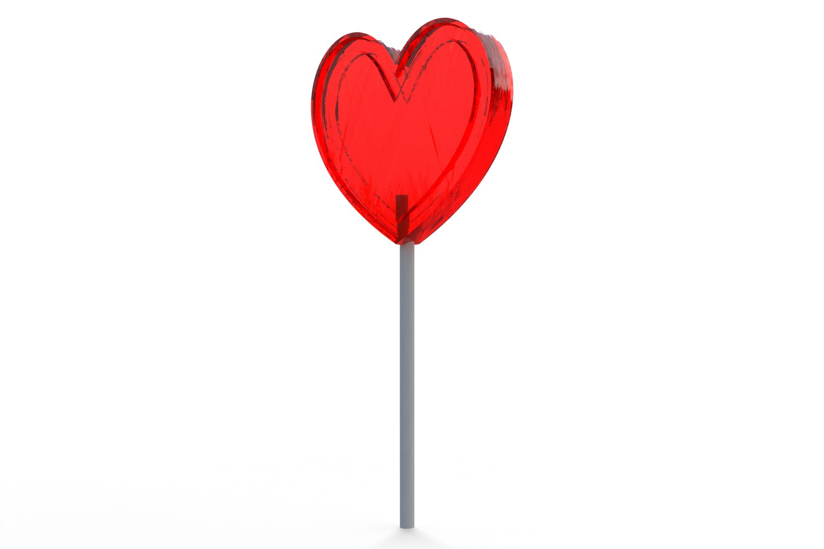 Heart Lollipop 3D Model - TurboSquid 1516174