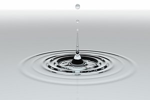 3d waterdrop water drop model