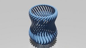 pot crayon design pencil 3D model