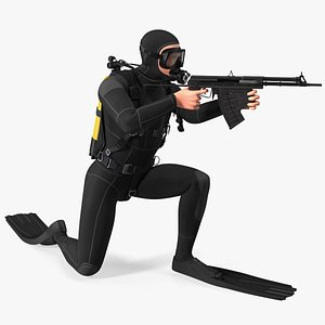 Combat Swimmer with Underwater Rifle APS