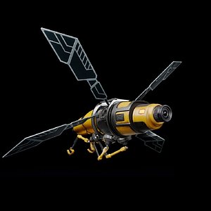 SciFi Robot Bee Animated